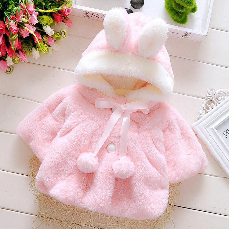 Baby Winter Coat | Thick Woolen Hooded Jacket for Toddlers & Kids (1–5 Years)