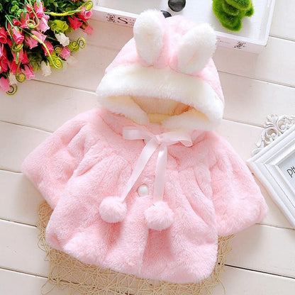 Baby Winter Coat | Thick Woolen Hooded Jacket for Toddlers & Kids (1–5 Years)